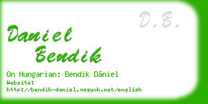 daniel bendik business card